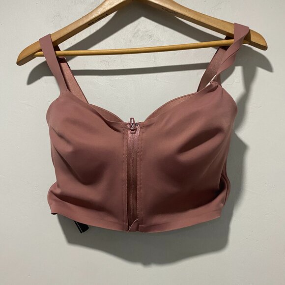 Knockout by Victoria's Secret Long Line Front Close Sports Bra Top Size 32DD - Picture 1 of 5